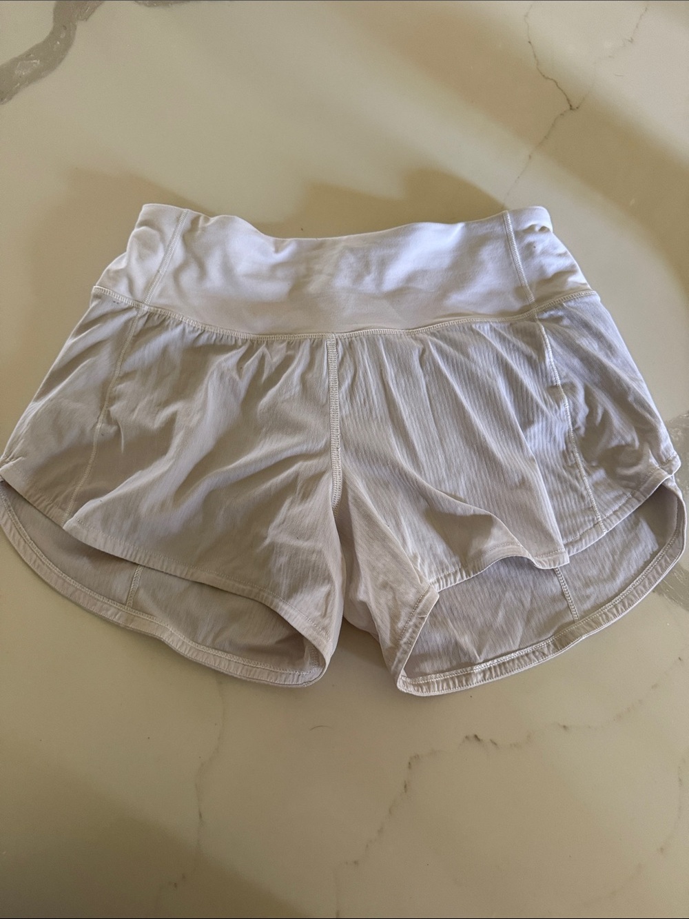 lululemon athletica White Layered Athletic Shorts